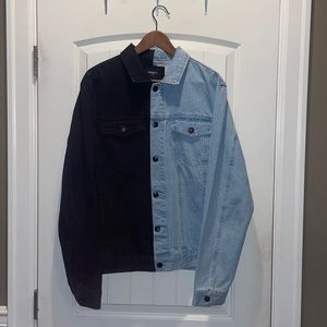 Forever 21 Two-Tone (Black/Blue) Men’s Denim Jacket